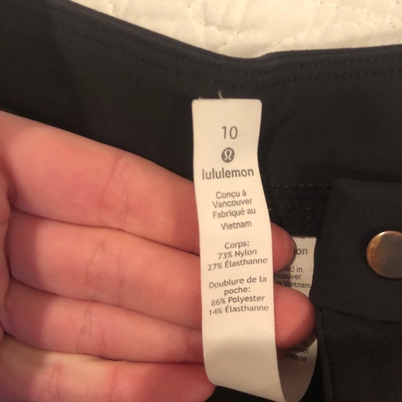 Lululemon Trouser Black Size 10 - Picture 3 of 4